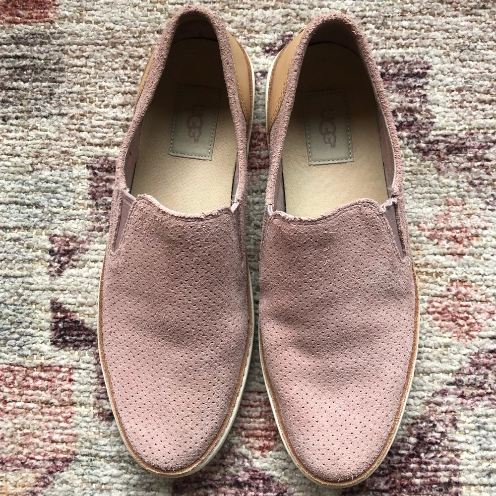 UGG Blush Leather Slip-ons